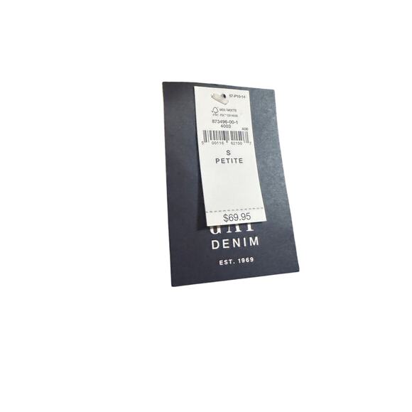 Gap Crinkle Gauze Denim Mini Dress nwt small petite summer winter fall spring - Picture 9 of 13